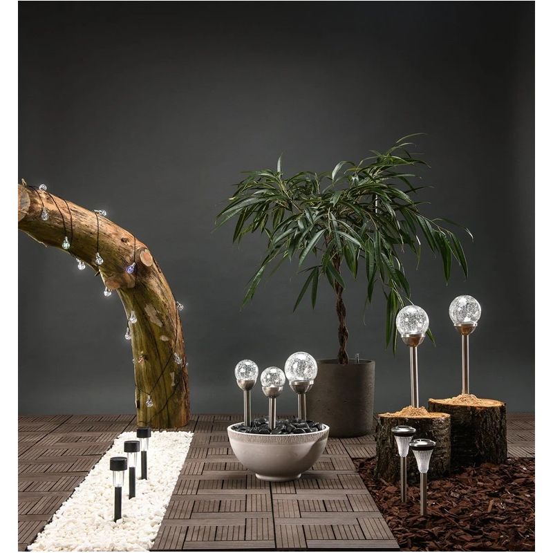 Solārlampa b-20 4xled ip44 pakar.