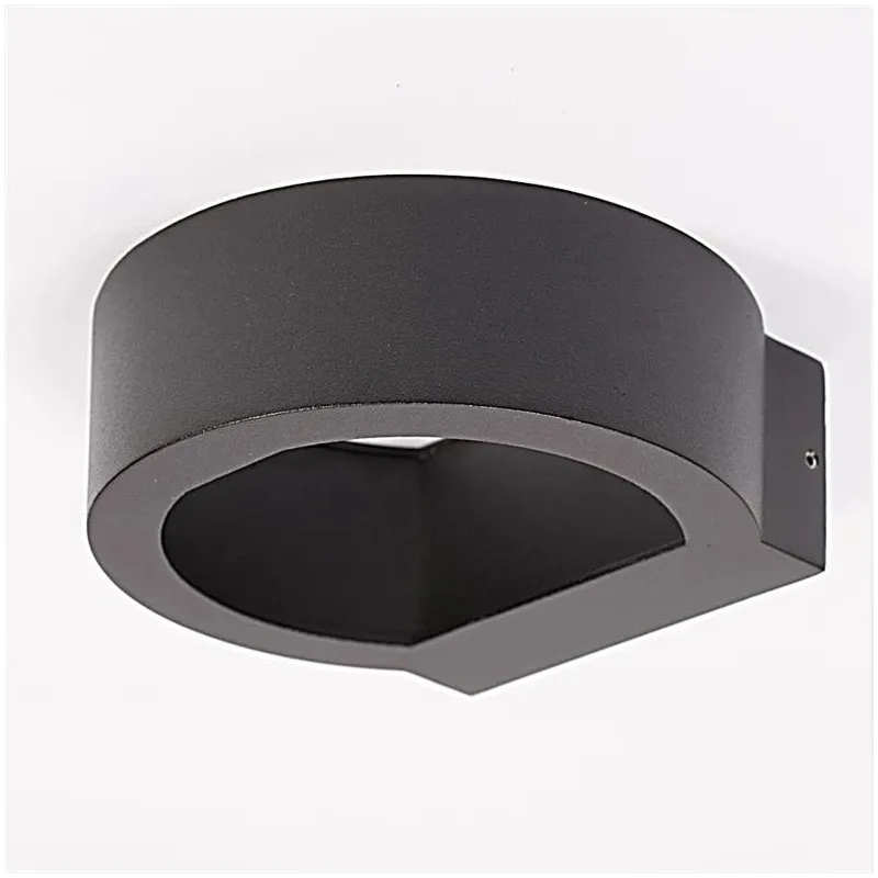 Sieninis lauko šviestuvas Domoletti Eagle ELED-634A, 6W, LED, IP54, juoda sp., 6.5 cm x 17 cm