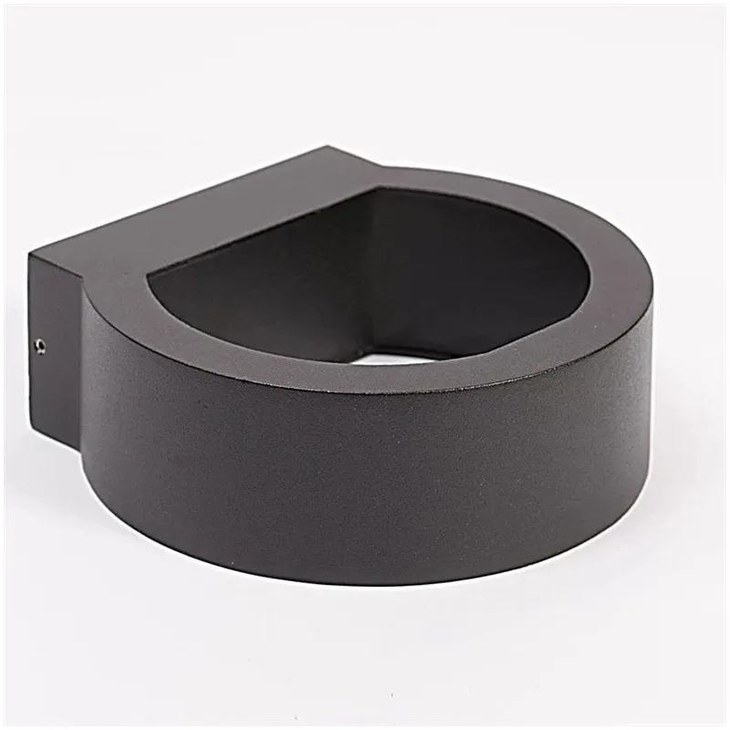 Sieninis lauko šviestuvas Domoletti Eagle ELED-634A, 6W, LED, IP54, juoda sp., 6.5 cm x 17 cm