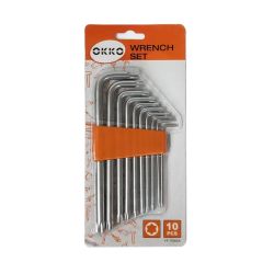 Zvaigžņu atslēgu komplekts YF-70006A 10 gab., T9-T50 OKKO