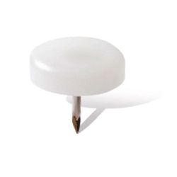 Pasitņi mēbelēm plast.d15 balti 8gab,