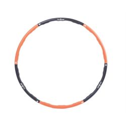 Гимнастический обруч Outliner LS3327, 100 см, 1.2 кг, черный цв.-oранжевый цв.