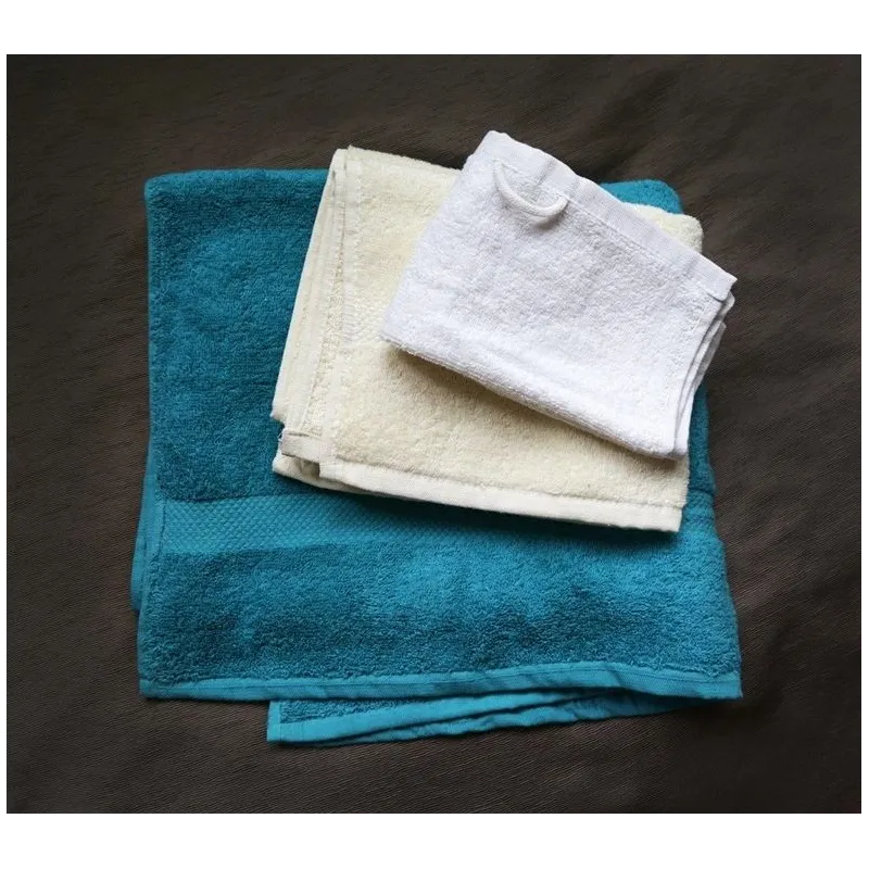 Vannas dvielis Domoletti Terry 701, tirkīza, 50 cm x 30 cm