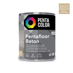 Grīdas krāsas Pentafloor Beton, dzelteni brūnas, 0.9l