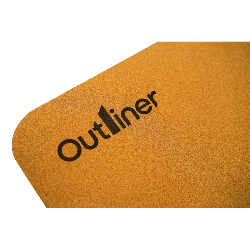 Jogas paklājiņš korķa LS3744 Outliner, brūna, 183x61x0.3cm
