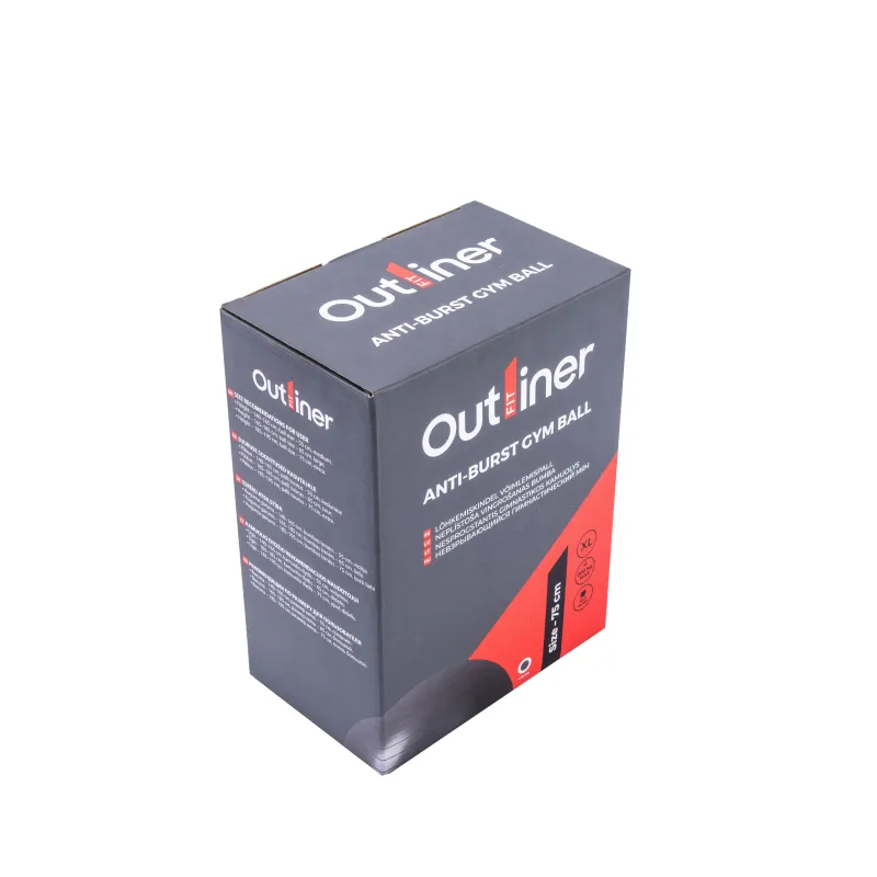 Neplīstoša vingrošanas bumba Outliner, pelēka, LS3578 75 cm