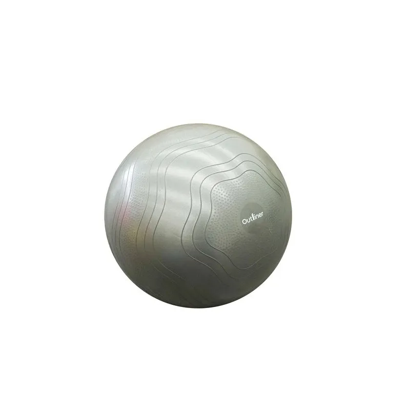 Neplīstoša vingrošanas bumba Outliner, pelēka, LS3578 75 cm