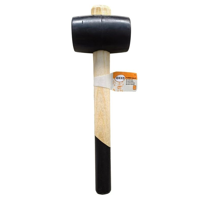 Gumijas āmurs ar koka roktur 600g okko