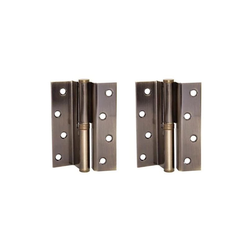 Durvju eņģe 100×75×2.5 mm antīkā misiņa, 2 gab., labajām durvīm