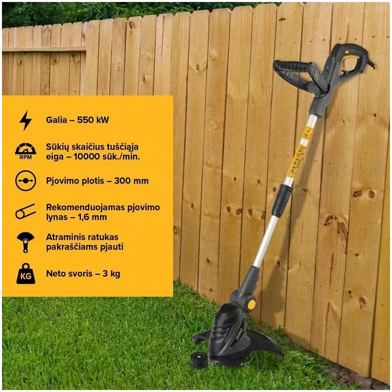 Elektriskais zāles pļāvējs Grunder DT2140, 550 W