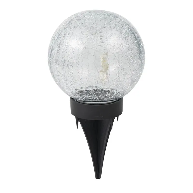 Iedurams gaismeklis ar saules bateriju Domoletti Cracle, 1.2W, IP44, melna krās.-caurspīdīga krās.