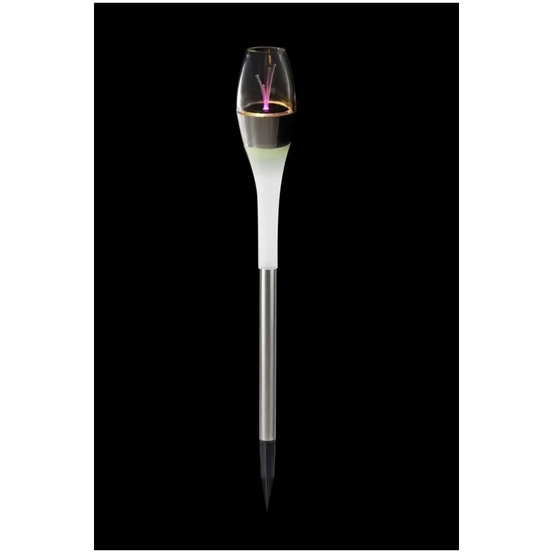 Iedurams gaismeklis ar saules bateriju Domoletti, 0.24W, IP44, niķeļa krās.