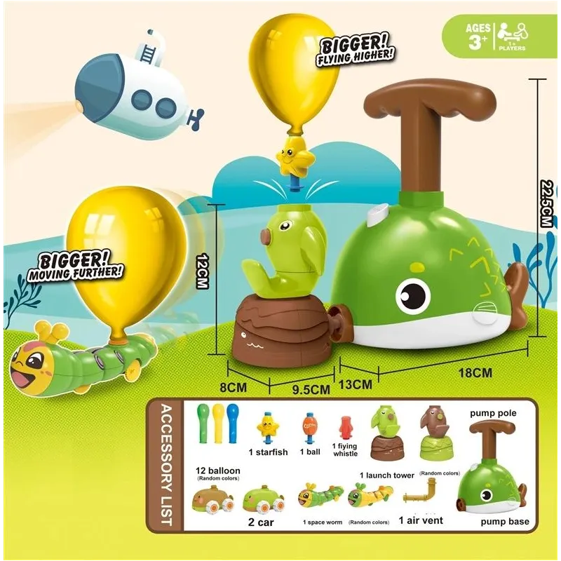 Balonu piepūšanas komplekts ZJA294235, daudzkrāsaina