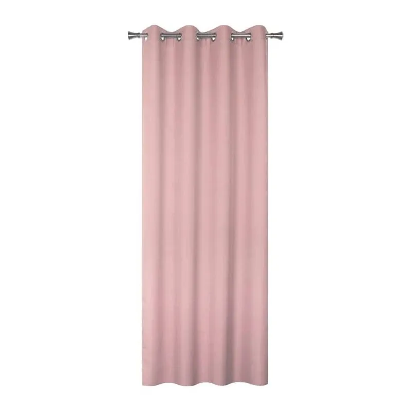 Curtain oxford 140x260 eyelet pink n