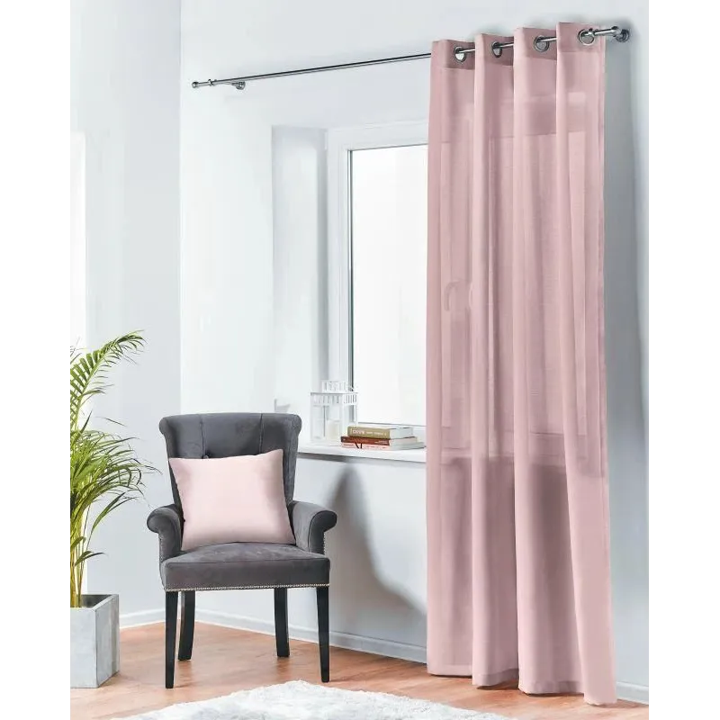 Curtain oxford 140x260 eyelet pink n