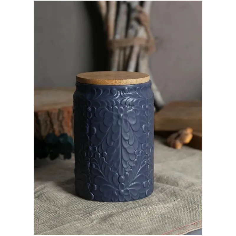 Контейнер для сыпучих продуктов Domoletti Blue 202D-001-C3B, 0.73 л, синий цв.