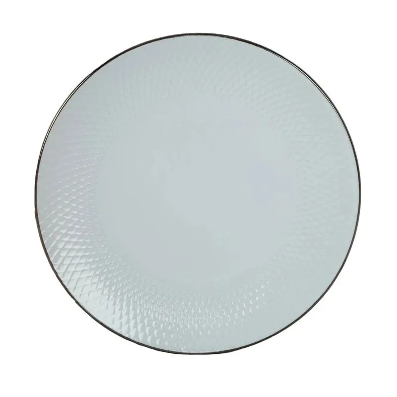 27.2cm dinner plate rhombus white