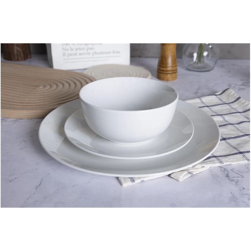 Šķīvis pusd. domoletti casual balts 27cm