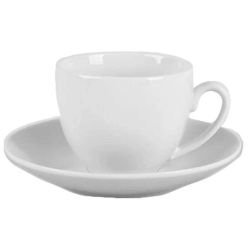 Krūzīte ar šķīvi domoletti casual b.80ml