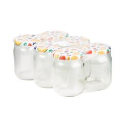 Burku komplekts ar vākiem. 540 ml. 6 gab.