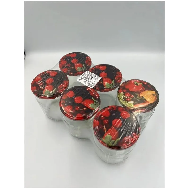 Burku komplekts ar vākiem. 540 ml. 6 gab.