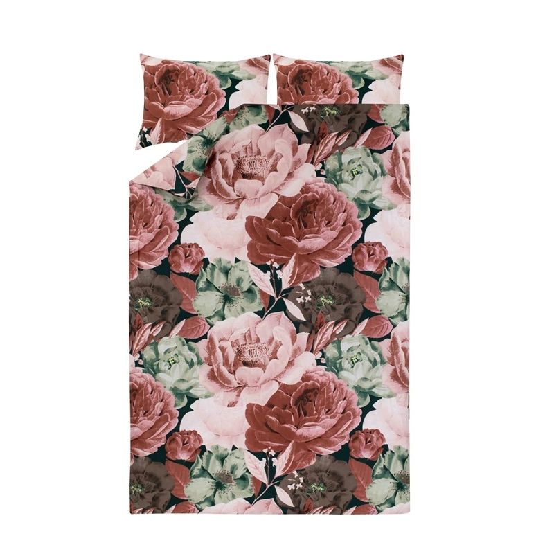 Kompl užvalk satin vintage rosei 200x220