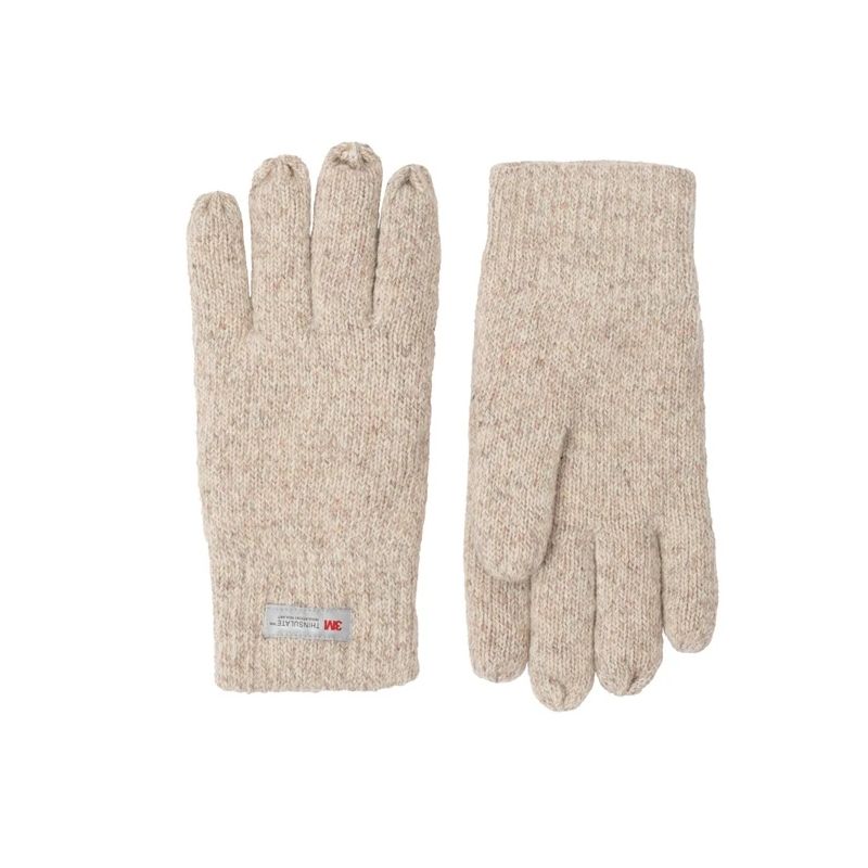 Cimdi vilnas-akrila brūni vīriešu