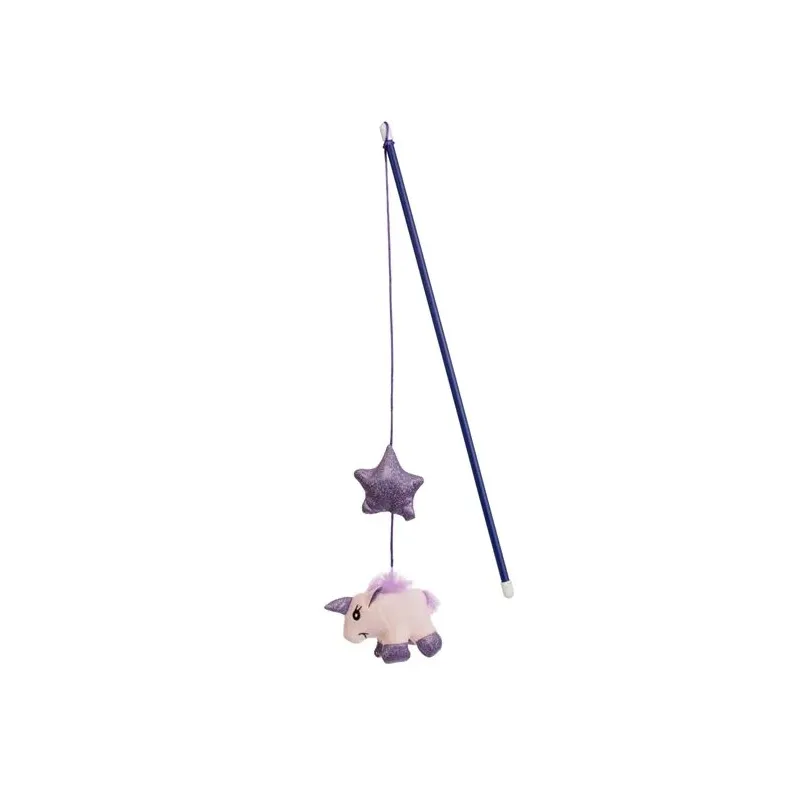 Rotaļlieta uz kociņa kaķiem Höppy, daudzkrāsaina, 47 cm