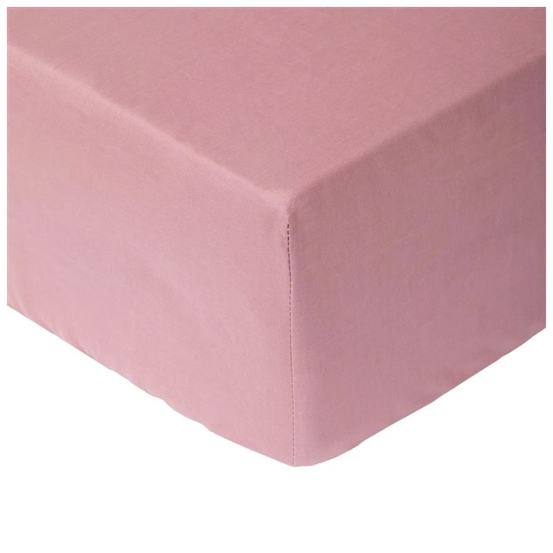 Palags ar gum.100% kokv 200x200+25cm roz