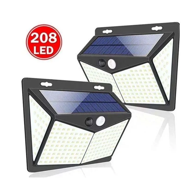 Настенный светильник на солнечной батарее Domoletti SENS, 2Вт, IP44, белый цв.-черный цв.