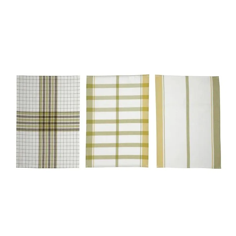 Набор кухонных полотенец Domoletti PMM-KT02C, зеленый, 60 см x 40 см, 3 шт.