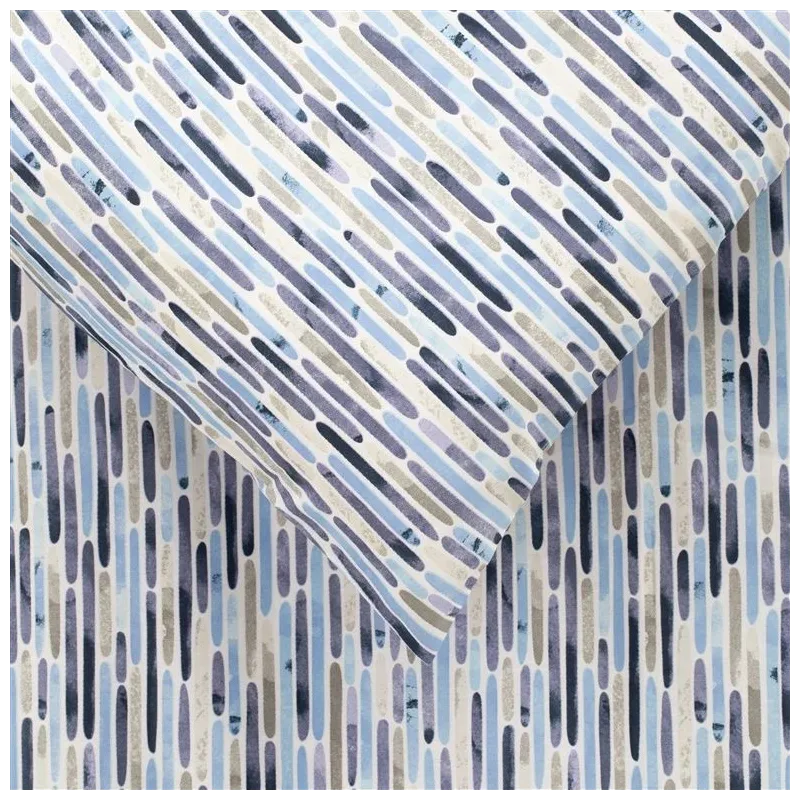 Gultas veļas komplekts Domoletti Janis, pelēka-gaiši zila, 140 x 200 cm