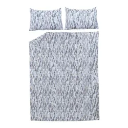 Patalynės užvalkalų komplektas Domoletti Janis, pilka sp.-žydra sp., 200 x 220 cm