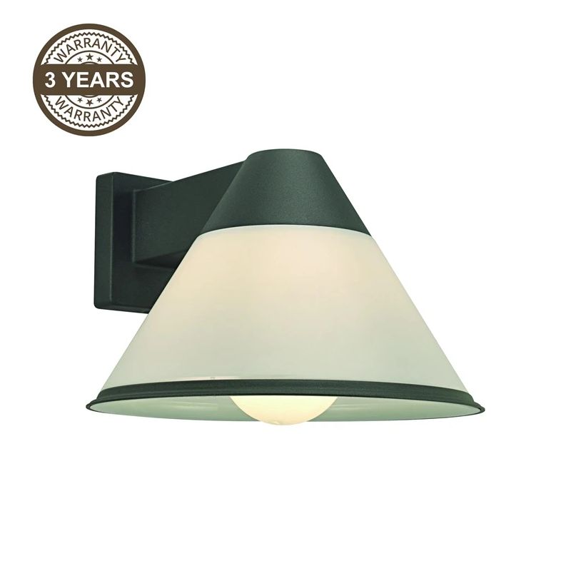 Sienas lampa rocco e27 ip44 39113 melna