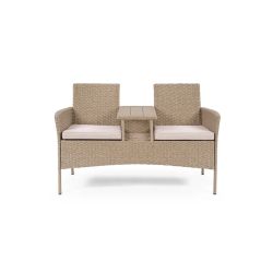 Garden bench double with cushions