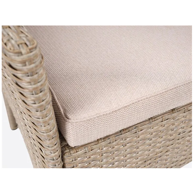 Āra sols Domoletti 2-Seater, brūna krās., 138 cm x 61 cm x 86 cm