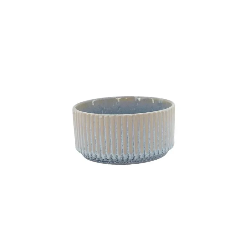 Bowl react glaze beige-light blue 700ml