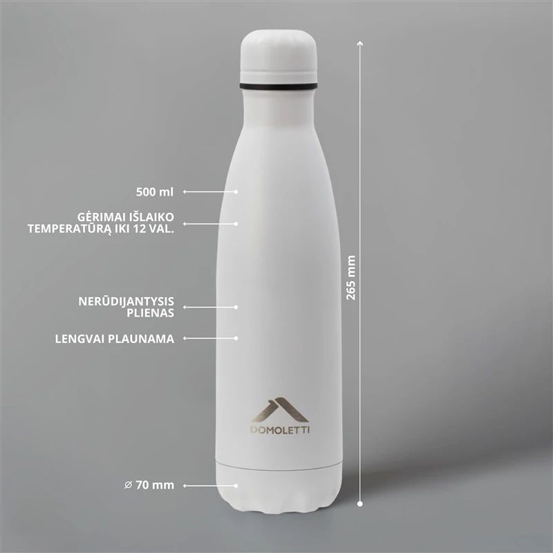 Pudele termo domoletti rh503-500 balta