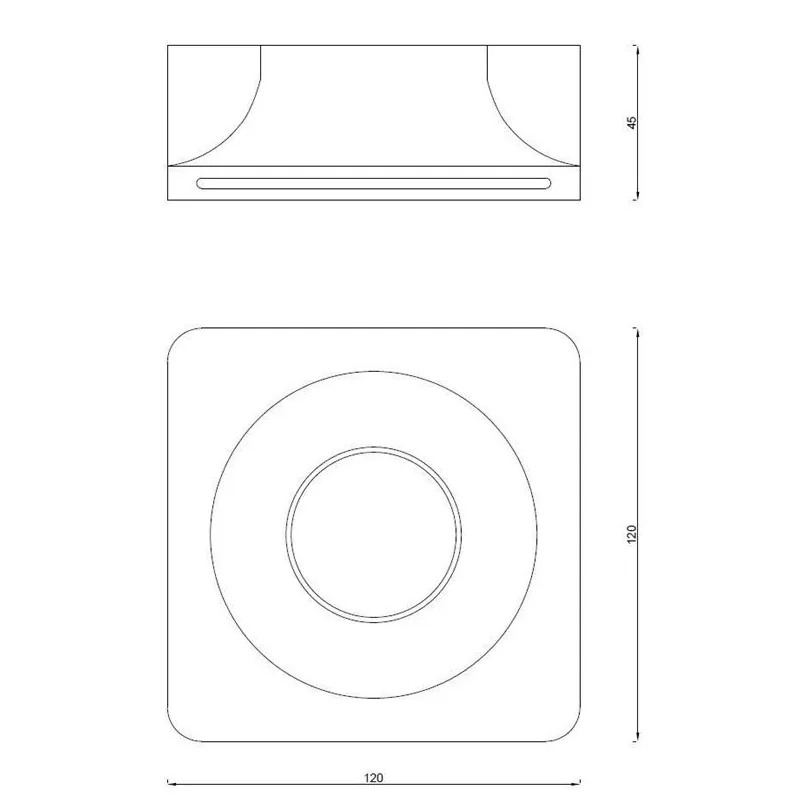 Lampa padziļinājums Domoletti Gypsum, GU10, balta krās.