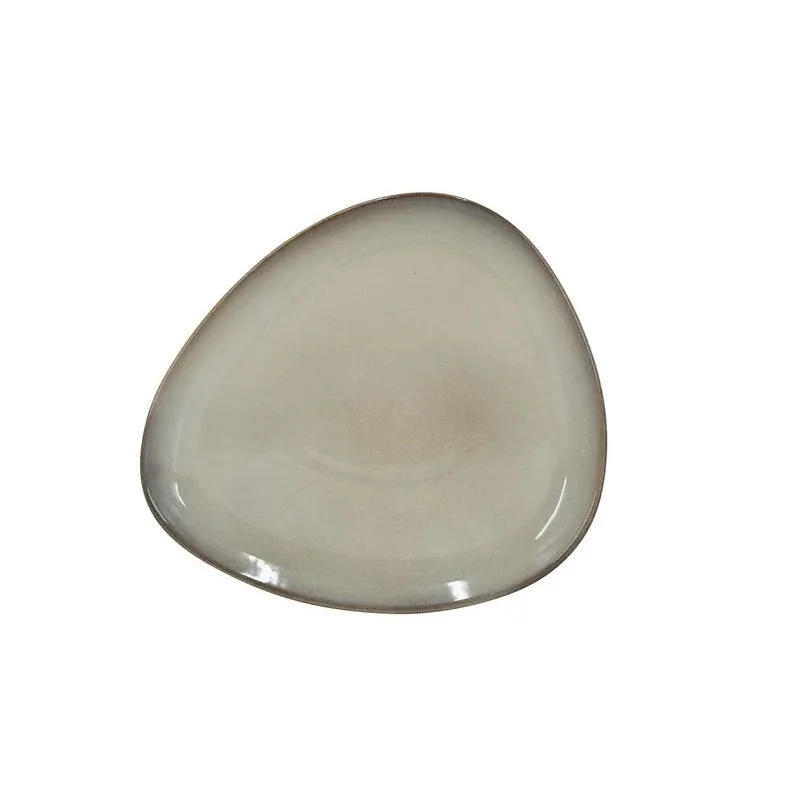 Lėkštė pietų Domoletti Triangle, DIA 27 cm, šviesiai ruda sp.