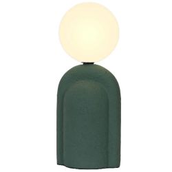 Galda lampa menorca stikls g9 d12cm zaļa