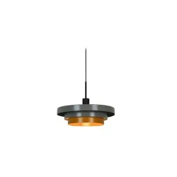 Pendant light hill e27 green-yellow