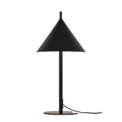 Galda lampa triangle e27 melna