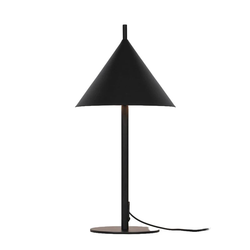 Galda lampa triangle e27 melna