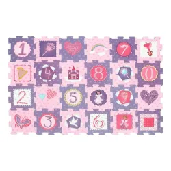 Toy puzzle mat princes-number 24pcs 3105
