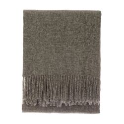 Blanket melange fauxcash 130x150 olive