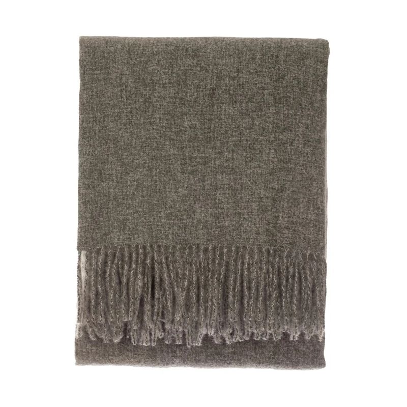 Pleds melange fauxcash 130x150cm ol.zaļš