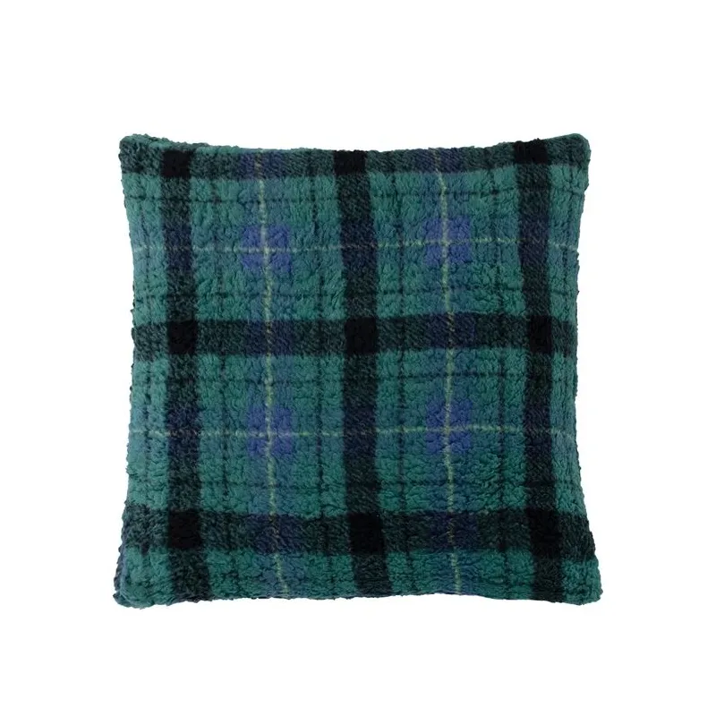 Dekoratīvs spilvens Domoletti Sherpa, zaļa, 50 cm x 50 cm