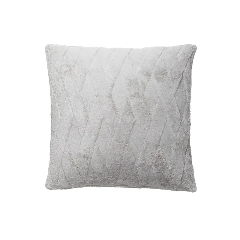 Dekoratīvs spilvens Domoletti Jacquard Sherpa, gaiši pelēka, 50 cm x 50 cm