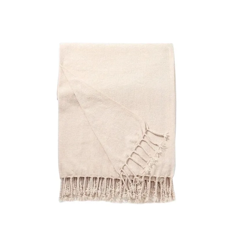 Pledi Domoletti T231010 Chenille, bēša, 127 cm x 152 cm